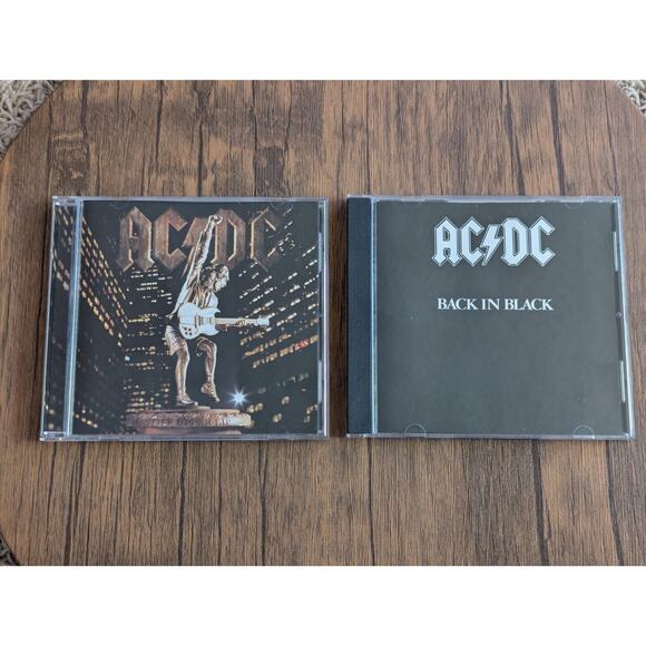 AC/DC Music CDs: Stiff Upper Lip & Back in Black - Picture 1 of 7